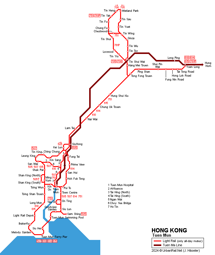 Hong Kong Tuen Mun Light Rail