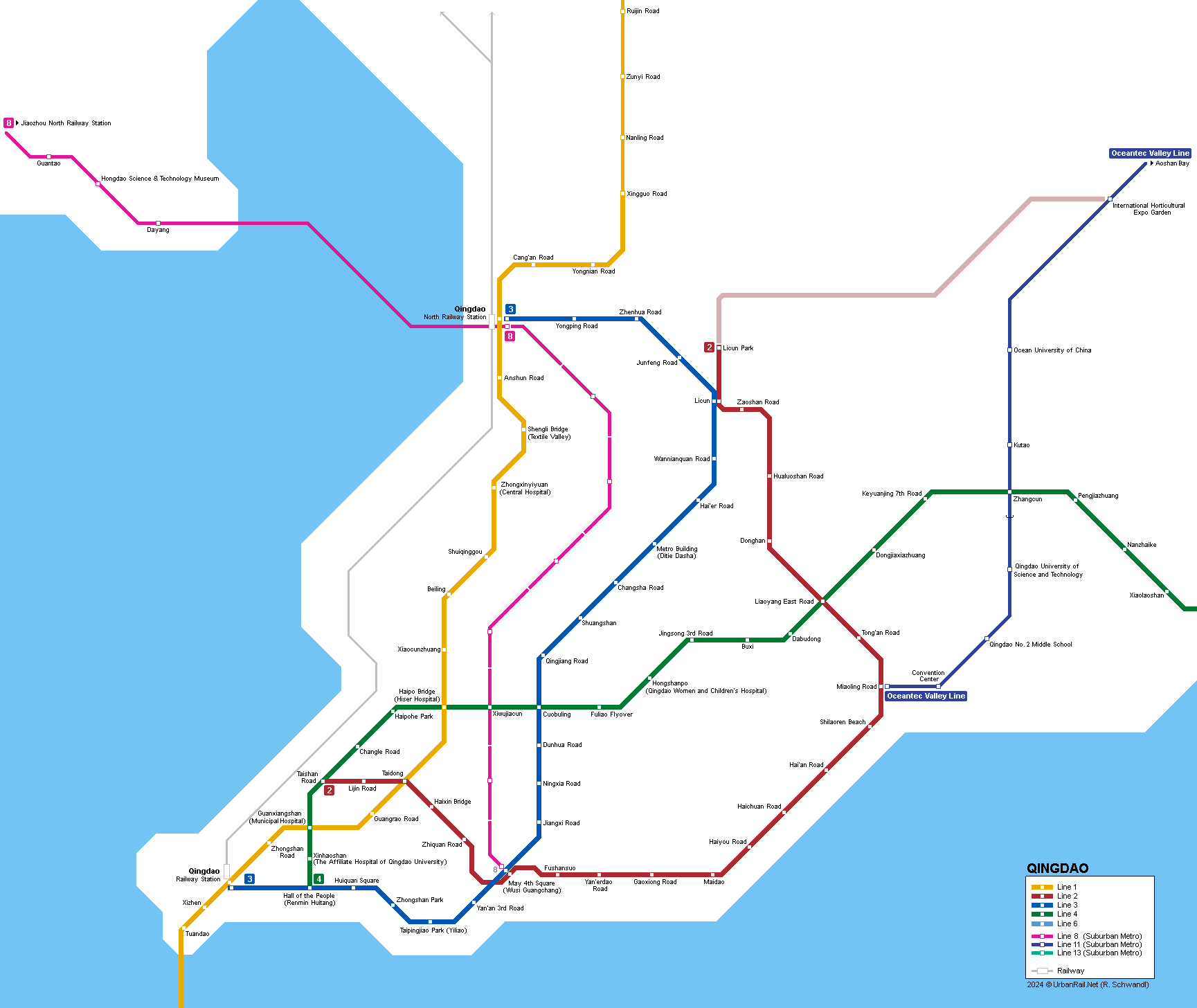 Qingdao Metro Map