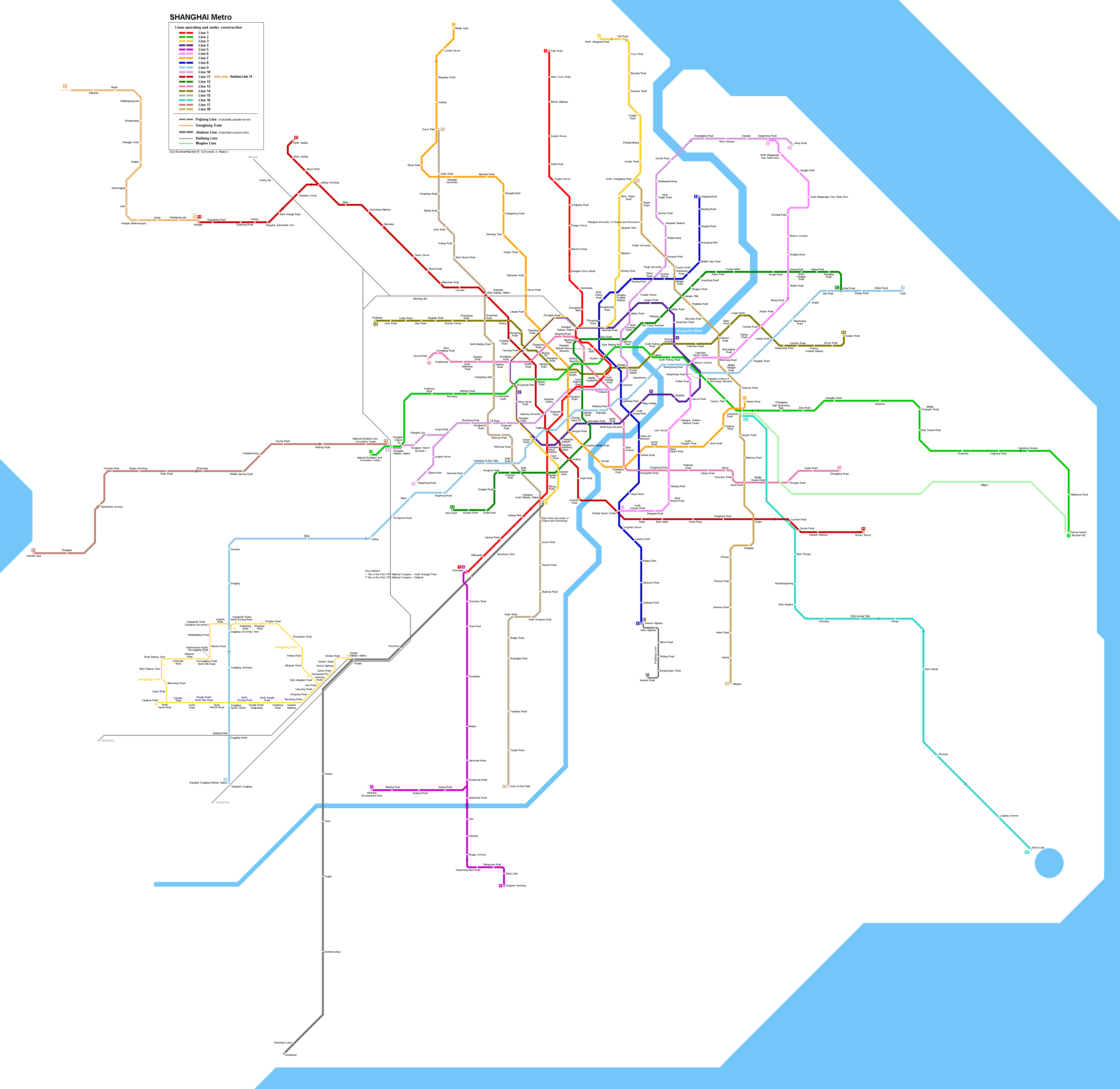 Shanghai metro map