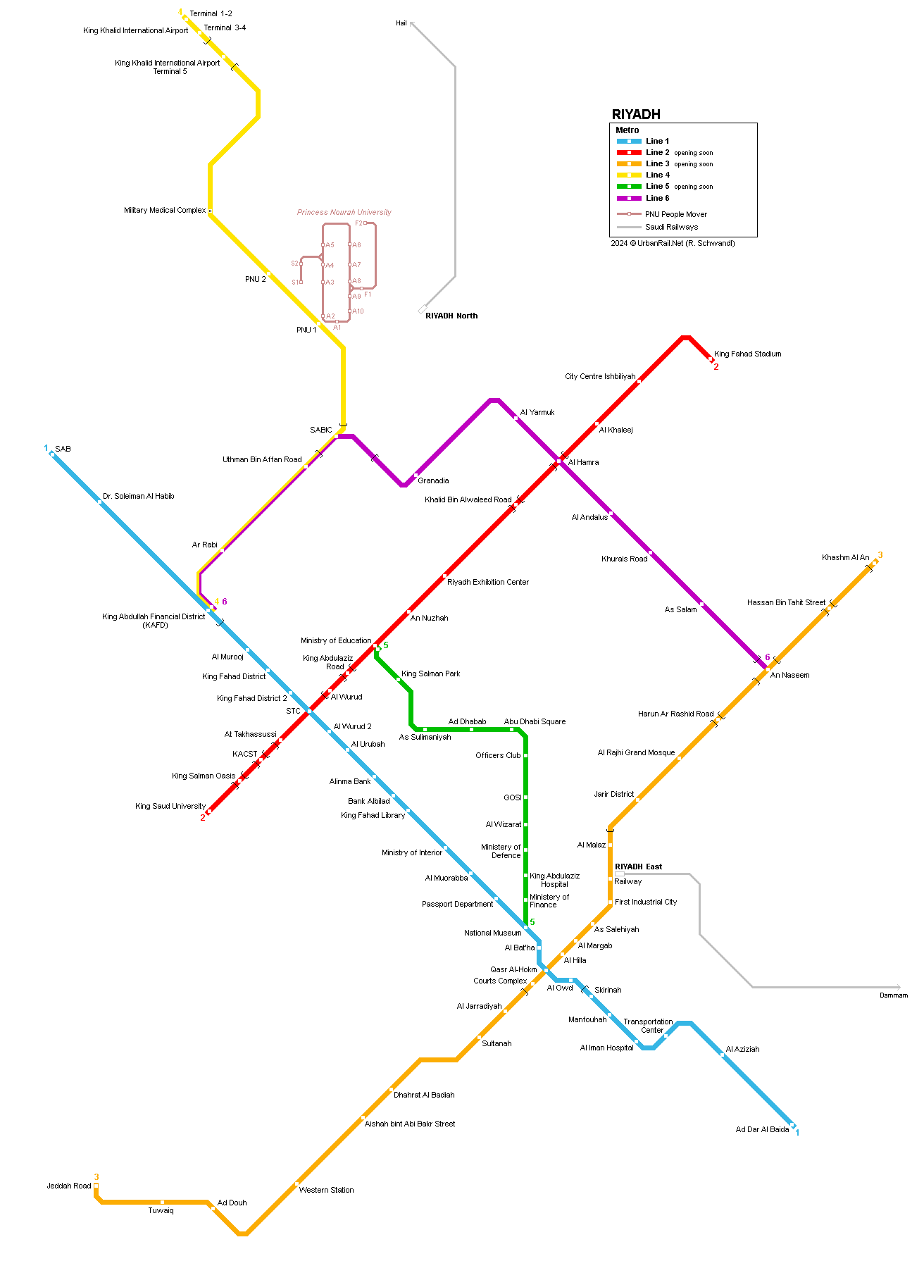 Riyadh Metro Map