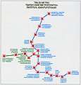 Tbilisi metro map 2007