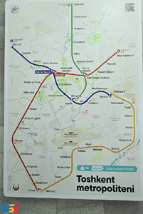 2025 Tashkent metro map