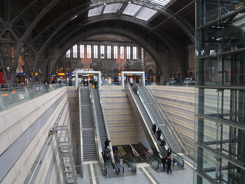 Leipzig City Tunnel Hauptbahnhof tief