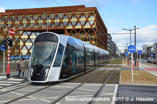 Luxembourg tram